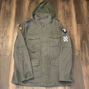 EXPRESS Military Patch Jacket